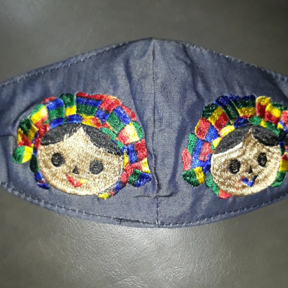 Mexican Embroidered Face Mask - Picture 4 of 4